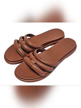 OluKai Women’s Brown Slide Sandals